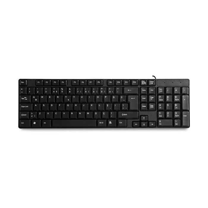 Everest Kb-871U Türkçe Usb Standart Si̇yah Q Klavye