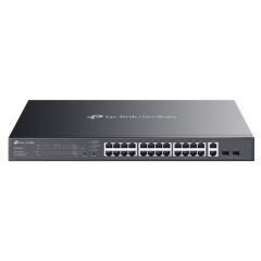 Tp-Link Omada Es228Gmp 24 Port Gigabit+ 2Xgb Sfp+2Xgb Rj45 Uplink Cloud L2 Yöneti̇lebi̇li̇r 384W Poe Rackmount Switch