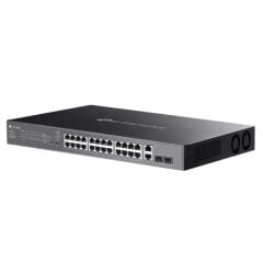 Tp-Link Omada Es228Gmp 24 Port Gigabit+ 2Xgb Sfp+2Xgb Rj45 Uplink Cloud L2 Yöneti̇lebi̇li̇r 384W Poe Rackmount Switch