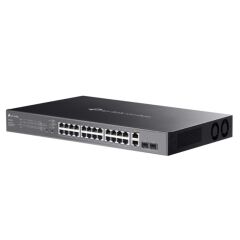 Tp-Link Omada Es228Gmp 24 Port Gigabit+ 2Xgb Sfp+2Xgb Rj45 Uplink Cloud L2 Yöneti̇lebi̇li̇r 384W Poe Rackmount Switch