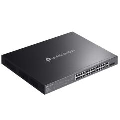 Tp-Link Omada Es228Gmp 24 Port Gigabit+ 2Xgb Sfp+2Xgb Rj45 Uplink Cloud L2 Yöneti̇lebi̇li̇r 384W Poe Rackmount Switch