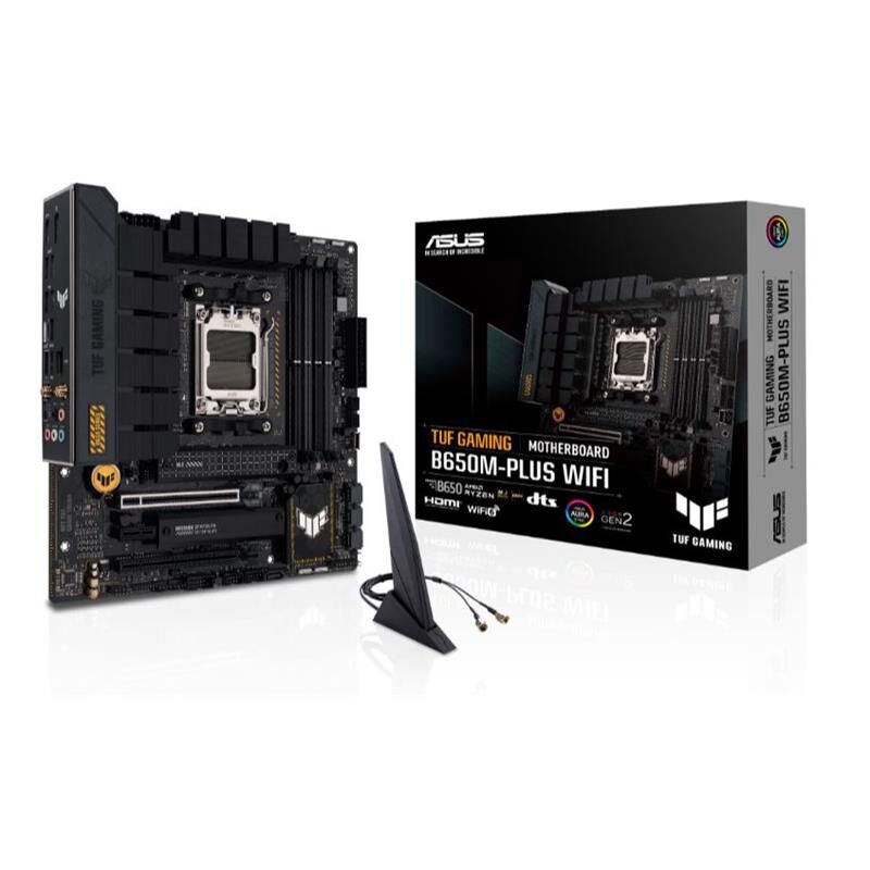 Asus Tuf Gaming B650M-Plus Wifi Ddr5 6400Mhz 1Xhdmi 1Xdp 2Xh.2 Usb 3.2 Matx Am5 (Amd Am5 9000/8000/7000 Seri̇ İle Uyumlu)
