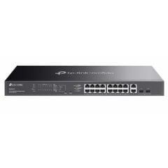 Tp-Link Omada Es220Gmp 16 Port Gigabit + 2Xgb Sfp+2Xgb Rj45 Uplink Cloud L2 Yöneti̇lebi̇li̇r 250W Poe Rackmount Switch