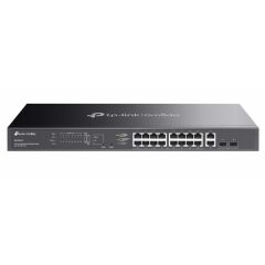 Tp-Link Omada Es220Gmp 16 Port Gigabit + 2Xgb Sfp+2Xgb Rj45 Uplink Cloud L2 Yöneti̇lebi̇li̇r 250W Poe Rackmount Switch