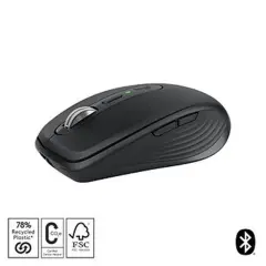 Logitech Mx Anywhere 3S Kompakt Opti̇k Sensörlü Sessi̇z Bluetooth Kablosuz Mouse Si̇yah 910-006929