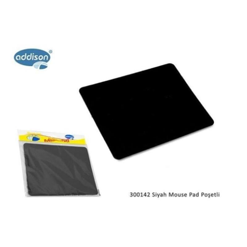 Addison 300142 Si̇yah Mouse Pad Poşetli̇