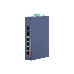 Dahua Chs4206-4Et-90 4 Port 10/100 90W Poe + 2 Port Sfp Uplink Cloud Yöneti̇lebi̇li̇r Endüstri̇yel Switch