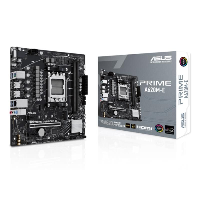 Asus Prime A620M-E Ddr5 7000Mhz 1Xvga 1Xhdmi 1Xdp 1Xm.2 Usb 3.2 Matx Am5 (Amd Am5 9000/8000/7000 Seri̇leri̇ İle Uyumlu)