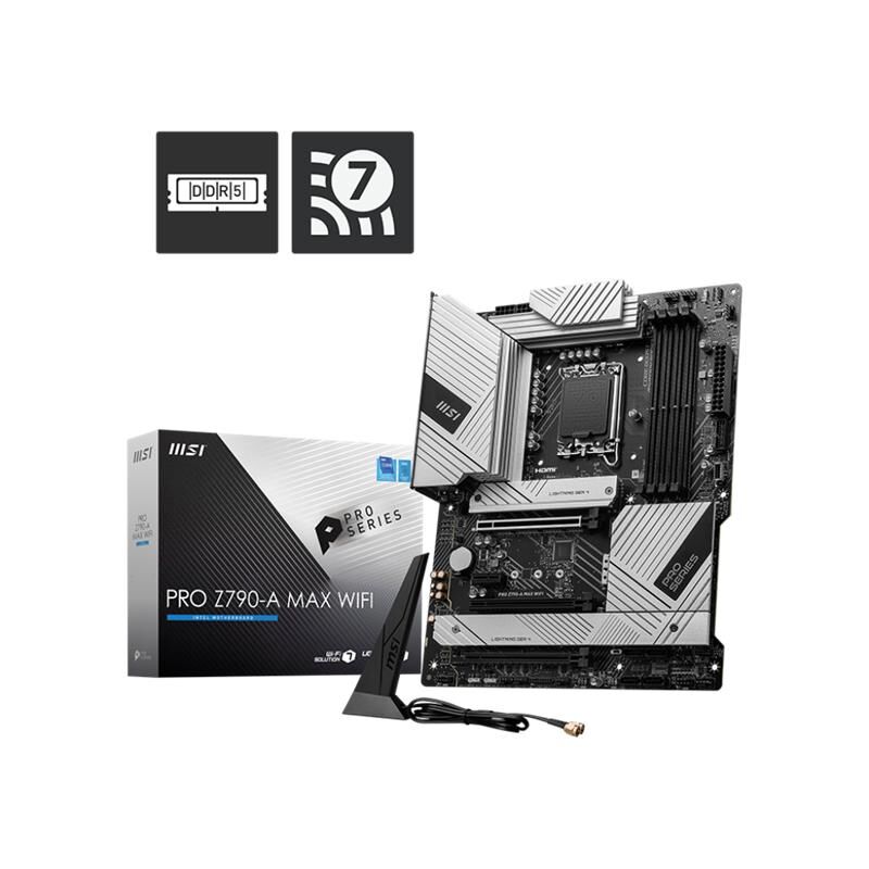 Msi Pro Z790-A Max Wifi Ddr5 7800Mhz 1Xhdmi 1Xdp 4Xm.2 Usb 3.2 Atx 1700P (12. / 13. Ve 14. Nesi̇l İşlemci̇ Uyumlu)