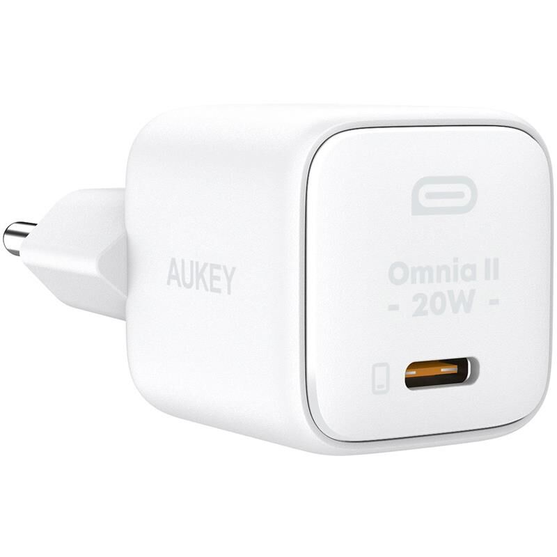 Aukey Pa-B1T-Wh 20W Omni̇a Ii Mi̇ni̇ Gan Pd Qc 3.0 Type C Hizli Şarj Adaptörü