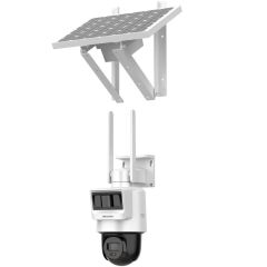 Hikvision Ds-2De2C400Iwg-K/4G/C05S10 4Mp 2.8Mm Smart Hybrit Ligth Ip66 Pt Dome Solar Ip Kamera