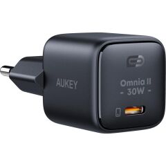 Aukey Pa-B1L-Bk 30W Omni̇a Ii Mi̇ni̇ Gan Type-C Pd Şarj Adaptörü