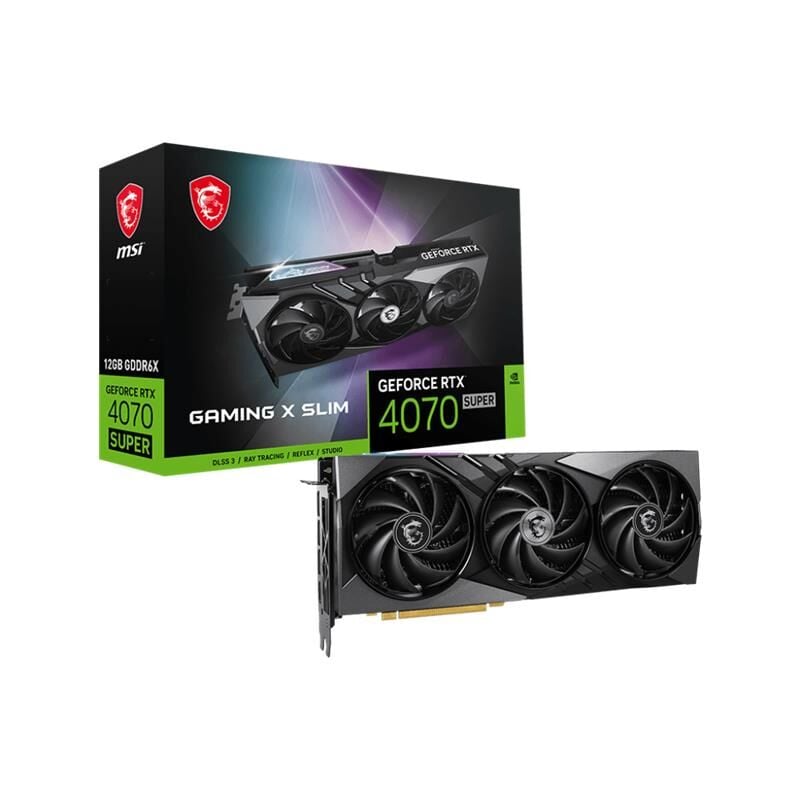 Msi Geforce Rtx4070 Super 12G Gaming X Slim 12Gb Gddr6X 192Bit Ekran Karti