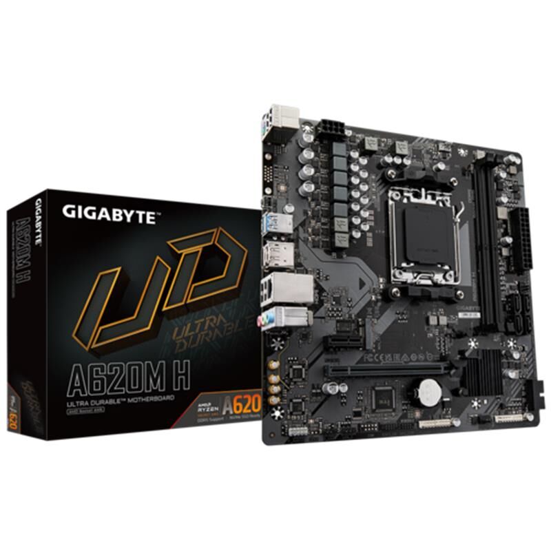 Gigabyte A620M-H Ddr5 6400Mhz 1Xhdmi 1Xdp 1Xm.2 Usb3.2 Am5 Matx (Amd Am5 9000/8000/7000 Seri̇leri̇ İle Uyumlu)