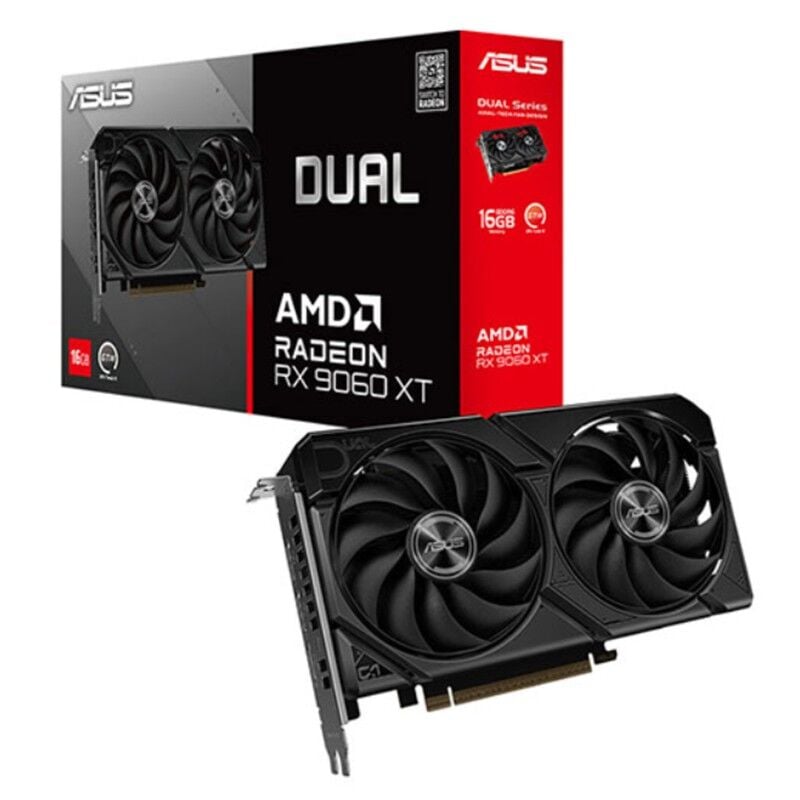 Asus Radeon Dual-Rx9060Xt-16G 16Gb Gddr6 128Bit 1Xhdmi 2Xdp Ekran Karti