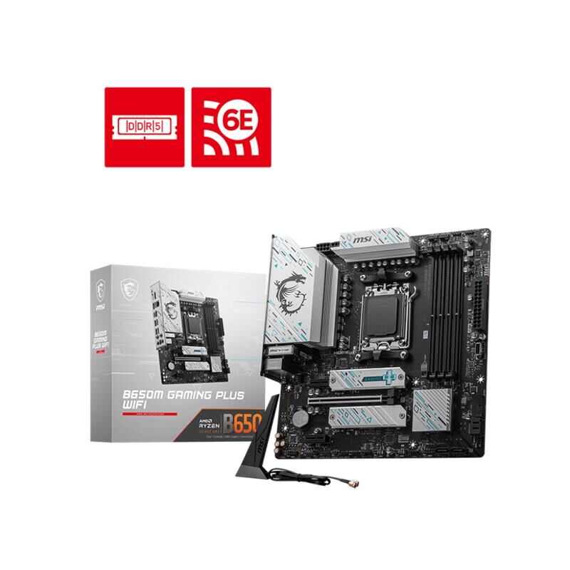 Msi B650M Gaming Plus Wifi Ddr5 6400Mhz 1Xhdmi 1Xdp 2Xm.2 Usb 3.2 Am5 Matx (Amd Am5 8000/ 7000 Seri̇s İşlemci̇ Uyumlu )