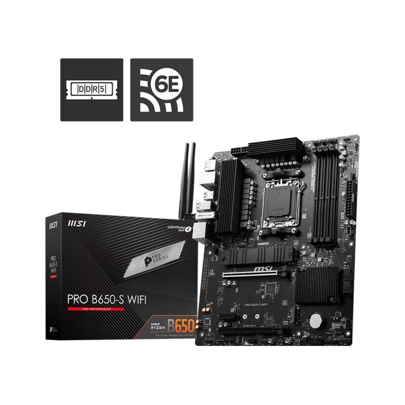 Msi Pro B650-S Wifi Ddr5 7200Mhz 1Xhdmi 1Xdp Usb 3.2 M.2 Atx Am5 (Amd Am5 9000/8000/7000 Seri̇leri̇ İle Uyumlu)