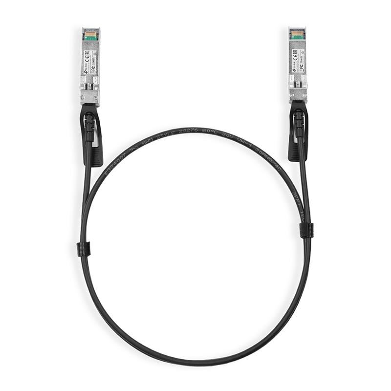 Tp-Link Omada Tl-Sm5220-1M 1M Direct Attach Sfp Cable For 10 Gigabit Connections Up To 1M Distance