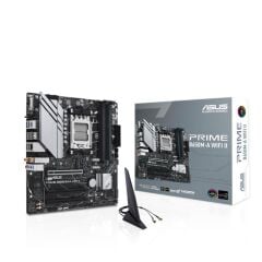 ASUS PRIME B650M-A WIFI II DDR5 6400MHZ 1XVGA 1XHDMI 1XDP 2XM.2 USB 3.2 MATX AM5(AMD AM5 9000/8000/7000 SERİ İLE UYUMLU)