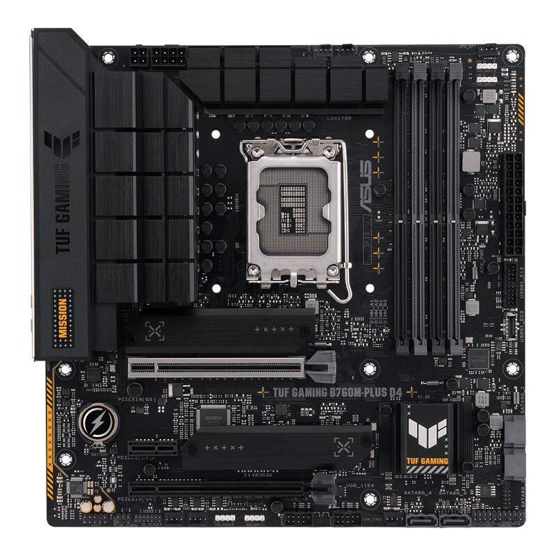 Asus Tuf Gaming B760M-Plus D4 Ddr4 5333Mhz 1Xhdmi 1Xdp 2Xm.2 Usb 3.2 Matx 1700P (12. / 13. Ve 14. Nesi̇l İşlemci̇ Uyumlu)