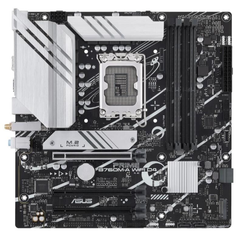Asus Prime B760M-A Wifi D4 Ddr4 5333Mhz 2Xhdmi 1Xdp 2Xm.2 Usb 3.2 Matx 1700P (12. / 13. Ve 14. Nesi̇l İşlemci̇ Uyumlu)