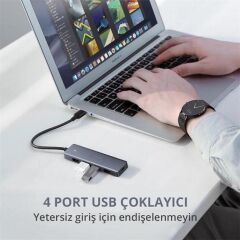 Ugreen 4-Port Usb3.0 Hub With Usb-C Power Supply 50985