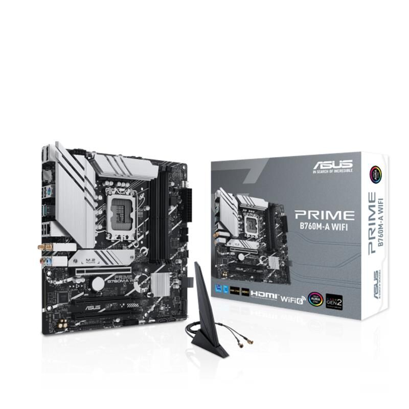Asus Prime B760M-A Wifi Ddr5 7200Mhz 2Xhdmi 1Xdp 2Xm.2 Usb 3.2 Matx 1700P (12. / 13. Ve 14. Nesi̇l İşlemci̇ Uyumlu)