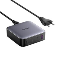 Ugreen Nexode 100W Gan Masaüsü Hizli Şarj Ci̇hazi Type-C Qc Pd 4 Portlu 3Xusb-C 1Xusb-A Gri̇ 90928