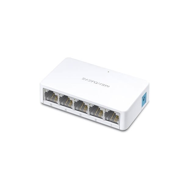 Tp-Link Mercusys Ms105 5 Port 10/100 Yonetilemez Desktop Switch Plasti̇k Kasa