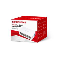 Tp-Link Mercusys Ms105 5 Port 10/100 Yonetilemez Desktop Switch Plasti̇k Kasa