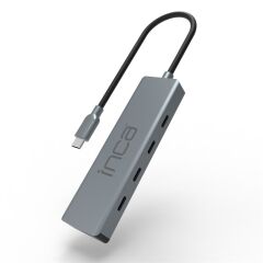 Inca Itpt-4T Type-C Hub X4 Type-C Port 3.1 10Gbps Aluminyum Kasa Çoklayici