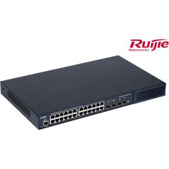 Ruijie Rg-S2910-24Gt4Xs-Up-H(V3 24 Port 10/100/1000 4-Port 1G/10G Sfp+ 370 Watt Yonetilebilir Rack Mount Switch