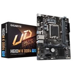 Gigabyte H610M-K Ddr4 3200Mhz 1Xhdmi 1Xm.2 Usb 3.2 Matx 1700P (12. / 13. Ve 14. Nesi̇l İşlemci̇ Uyumlu)