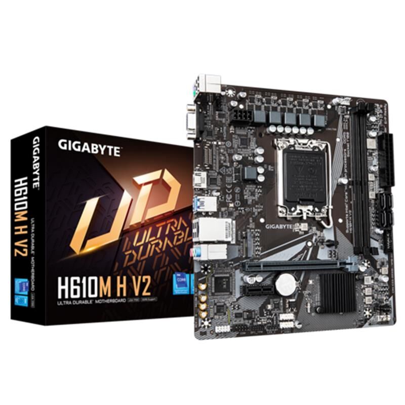 Gigabyte H610M-H-V2 Ddr5 5600Mhz 1Xvga 1Xhdmi 1Xm.2 Usb 3.2 Matx 1700P (12. / 13. Ve 14. Nesi̇l İşlemci̇ Uyumlu)