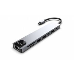 Inca Itpc-7 Type-C Hub X8Combo Çoklayici