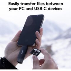 Lexar Lrw310X-Bnbng Dual Slot Usb-A/C Microsd Card Usb 3.1 Reader Kart Okuyucu Microsd/Sd