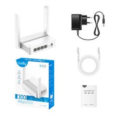 Cudy Wr300 300Mbps 4Port 10/100 Ethernet 2 Anten 2.4Ghz Router