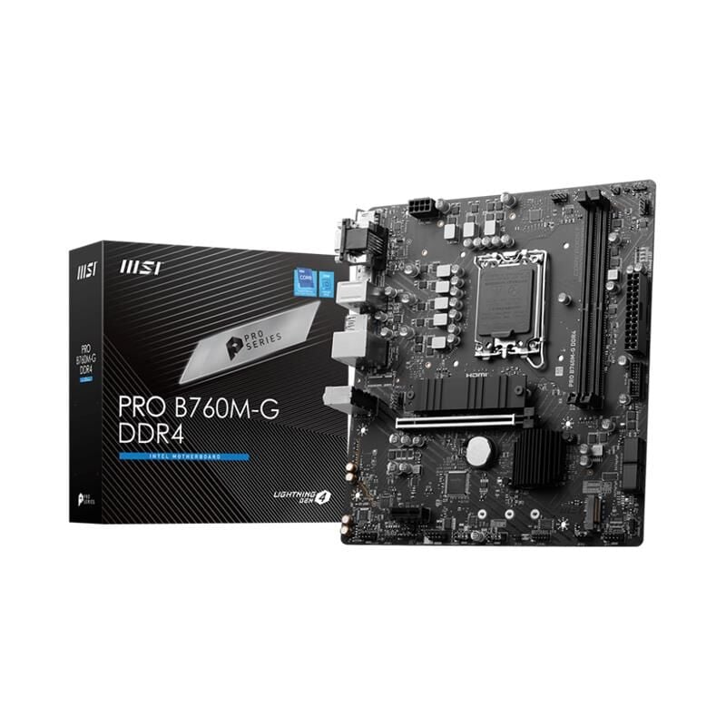 Msi Pro B760M-G Ddr4 4800Mhz 1Xvga 1Xhdmi 1Xdp 2Xm.2 Usb 3.2 Matx 1700P (12. / 13. Ve 14. Nesi̇l İşlemci̇ Uyumlu)