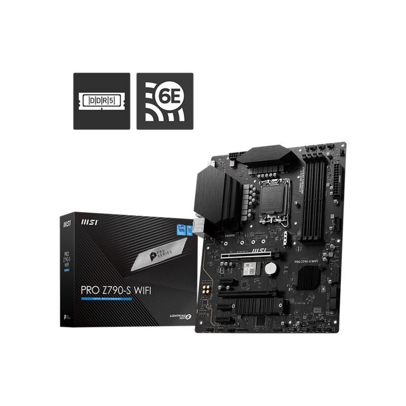 Msi Pro Z790-S Wifi Ddr5 6600Mhz 1Xhdmi 1Xdp 2Xm2 Usb 3.2 Atx 1700P (12. / 13. Ve 14. Nesi̇l İşlemci̇ Uyumlu)