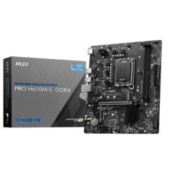 Msi Pro H610M-S Ddr4 3200Mhz 1Xhdmi 1Xm.2 Usb 3.2 Matx 1700P (12. / 13. Ve 14. Nesi̇l İşlemci̇ Uyumlu)