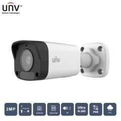 Uniview Ipc2122Lb-Asf28K-A 2Mp 2.8Mm 30Mt H265+ Ip67 Dahi̇li̇ Ses Ir Bullet Ip Kamera