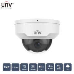 Uniview Ipc322Lb-Asf28K-A 2Mp 2.8Mm Cmos 30Mt H265+ Ip67/Ik10 Dahi̇li̇ Ses Ip Dome Kamera
