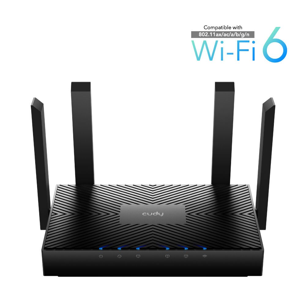 Cudy Wr3000 Ax3000 Wi-Fi 6 4Port Gigabit 4 Anten Dualband Router