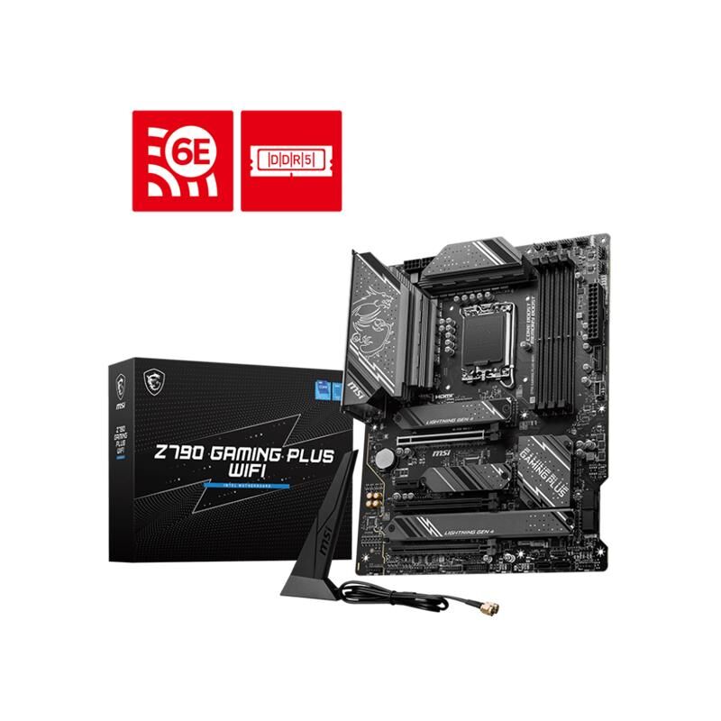 Msi Z790 Gaming Plus Wifi Ddr5 7200Mhz 1Xhdmi 1Xdp 4Xm.2 Usb 3.2 Atx 1700P (12. / 13. Ve 14. Nesi̇l İşlemci̇ Uyumlu)
