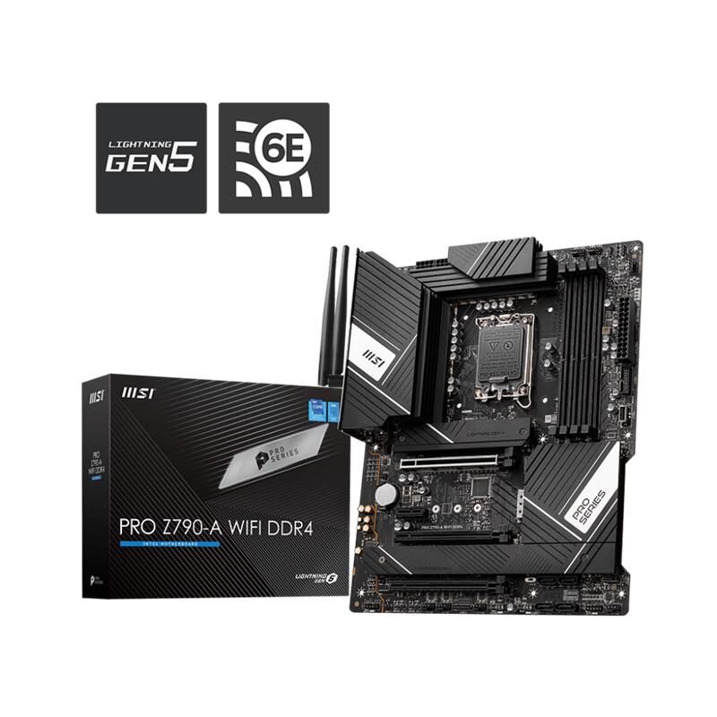 Msi Pro Z790-A Wifi Ddr4 5333Mhz 1Xhdmi 1Xdp 4Xm.2 Atx 1700P (12. / 13. Ve 14. Nesi̇l İşlemci̇ Uyumlu)
