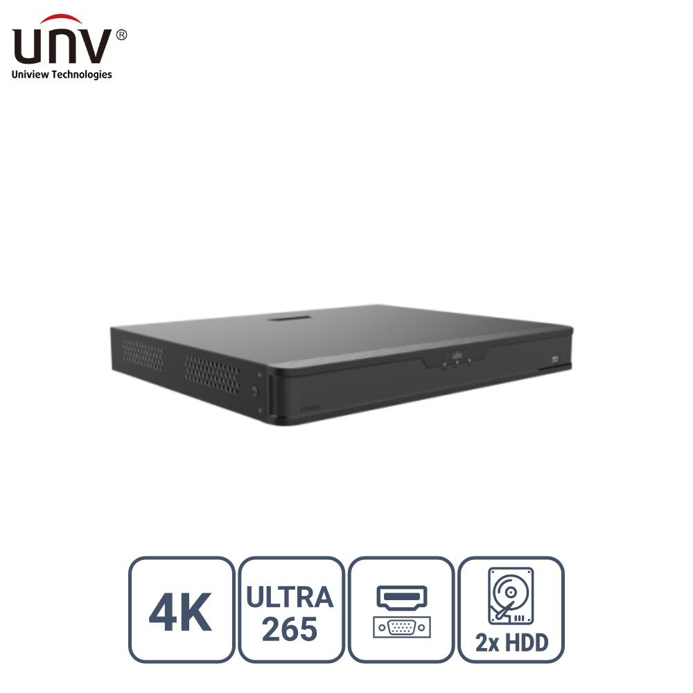 Uniview Xvr302-32Q3 32 Kanal 8Mp 2X Hdd H65+ Hi̇bri̇t Dvr Kayit Ci̇hazi