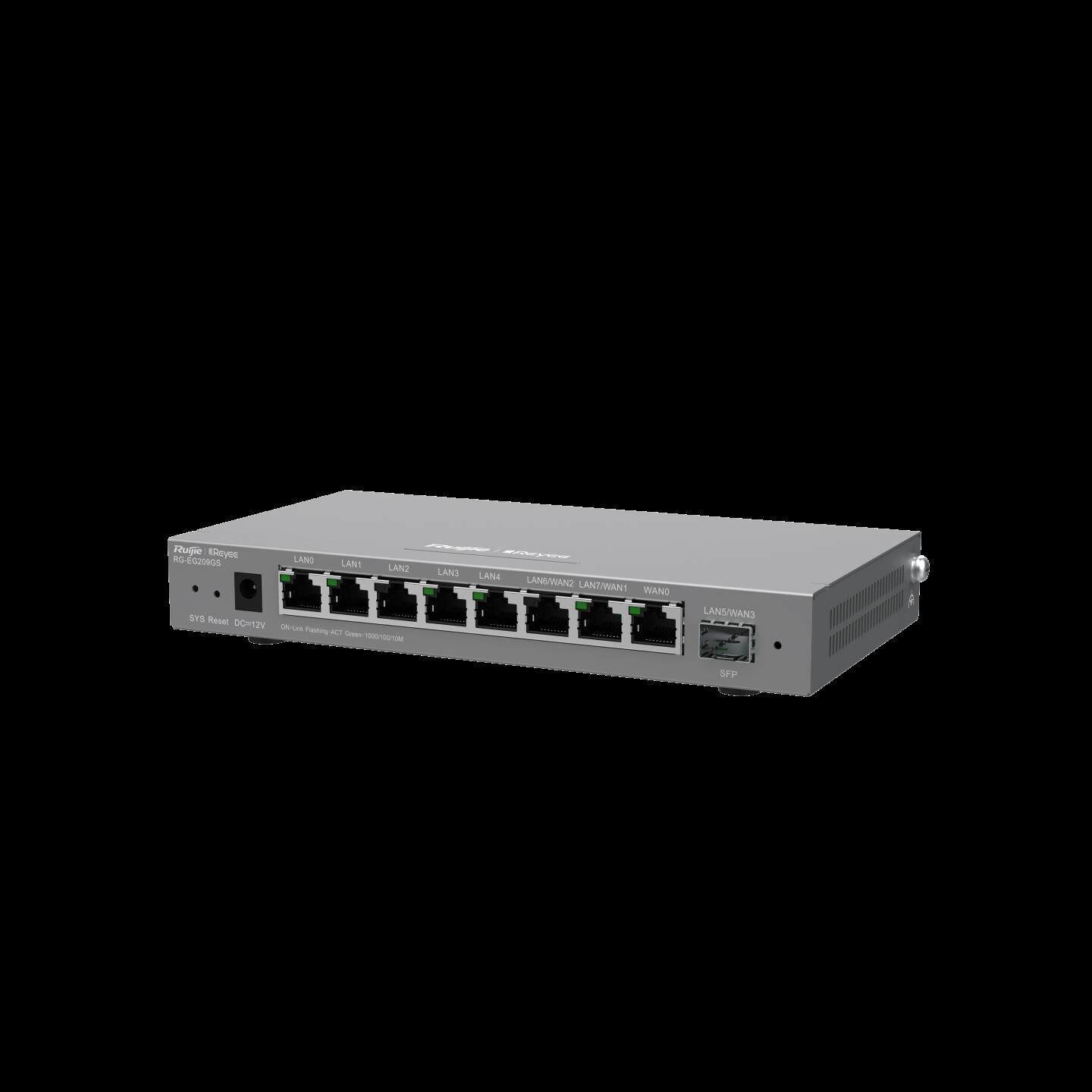Ruijie Reyee Rg-Eg209Gs 8 Port Gi̇gabi̇t 10/100/1000 1Xsfp Yonetilebilir Gateway/Router