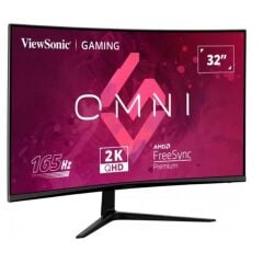 32 Viewsonic Vx3218C-2K Gaming 1Ms 180Hz 2Xhdmi 1Xdp Qhd 2560X1440 Hoparlor Cercevesiz Curved Vesa Si̇yah