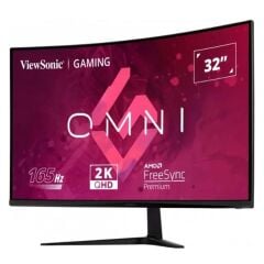 32 Viewsonic Vx3218C-2K Gaming 1Ms 180Hz 2Xhdmi 1Xdp Qhd 2560X1440 Hoparlor Cercevesiz Curved Vesa Si̇yah
