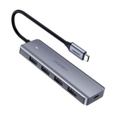 Ugreen Type-C Usb 3.0 4 Port Usb Hub Çoklayici Gri̇ 70336